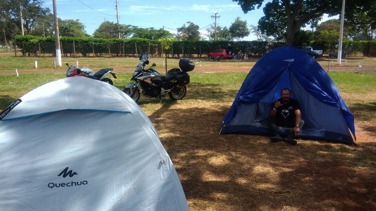 Acampamento montado - Camping no Barretos Motorcycle